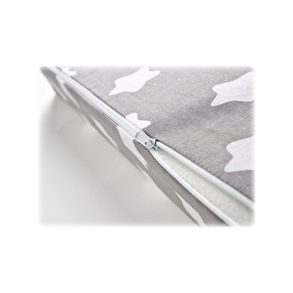 Pagalvės užvalkalas CLINK POCKET 38x30 GRAY STARS-Miegui, Patalynė vaikams ir kūdikiams, Patalynės užvalkalai-e-vaikas