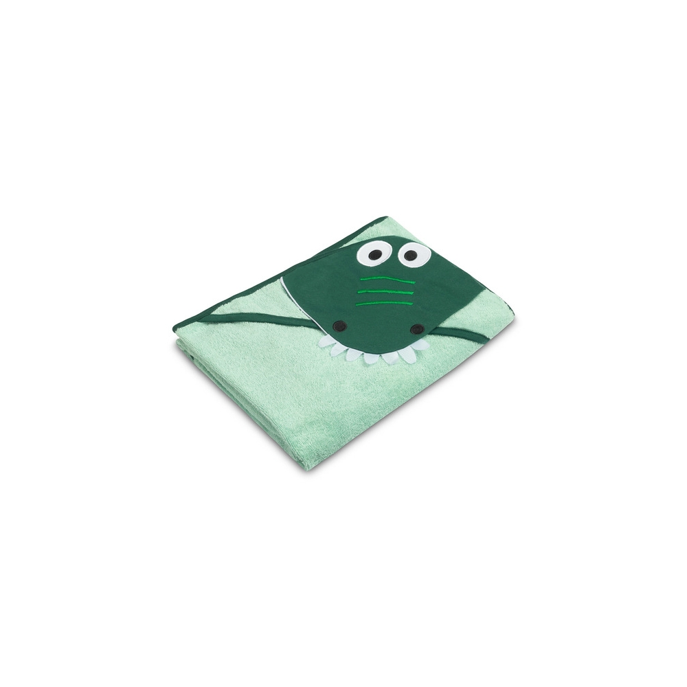 Rankšluostis Sensillo BathFriends 100x100, Žalias krokodilas-Priežiūrai, Vonios tekstilė, Rankšluosčiai-e-vaikas