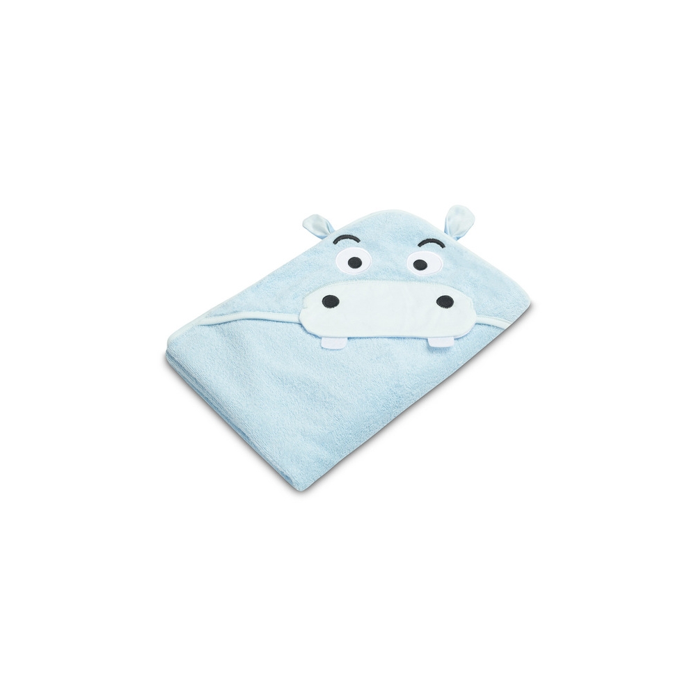 Rankšluostis Sensillo BathFriends 100x100, Mėlynas begemotas-Priežiūrai, Vonios tekstilė, Rankšluosčiai-e-vaikas