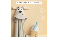Rankšluostis Sensillo BathFriends 100x100, Mėlynas begemotas-Priežiūrai, Vonios tekstilė, Rankšluosčiai-e-vaikas