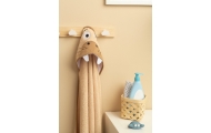Rankšluostis Sensillo BathFriends 100x100, Smėlio sp. ruonis-Priežiūrai, Vonios tekstilė, Rankšluosčiai-e-vaikas