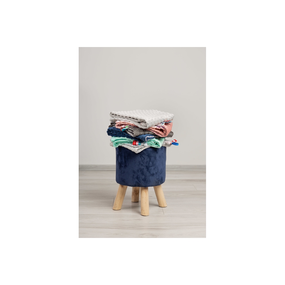 Pledukas Sensillo MINKY Light 75x100 cm, mėtinė/ežiukai-Miegui, Pledukai-e-vaikas