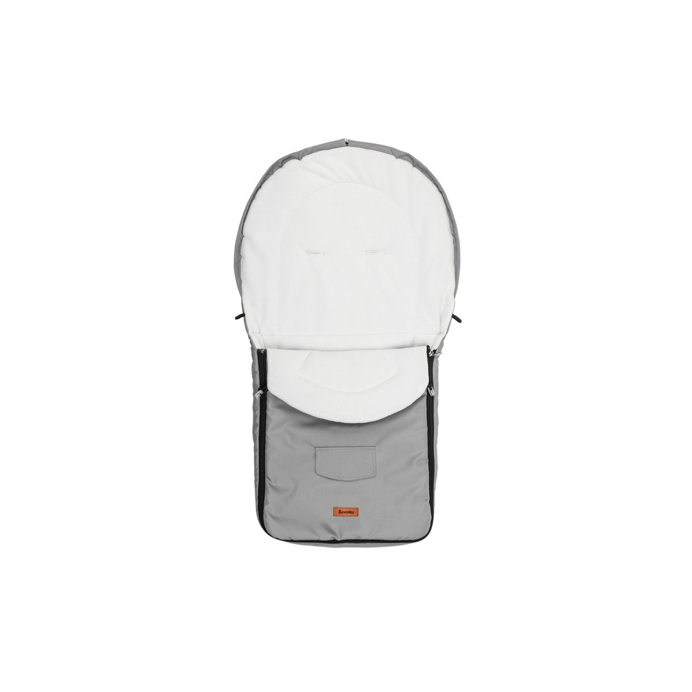 "POLAR BAG" šviesiai pilkos spalvos vokelis vaikiškiems vežimėliams (95x40)