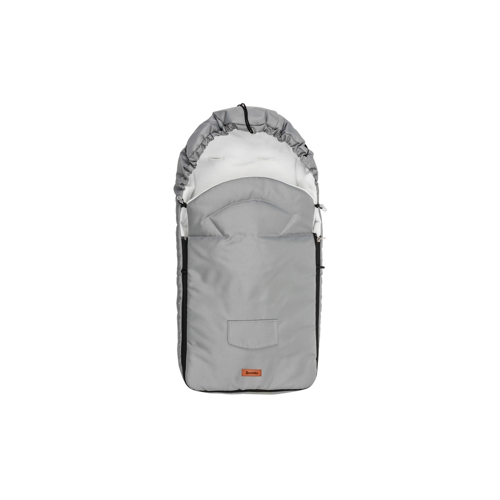 "POLAR BAG" šviesiai pilkos spalvos vokelis vaikiškiems vežimėliams (95x40)