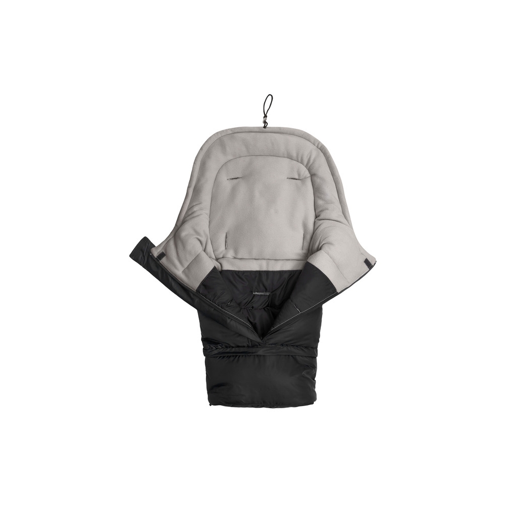 "COMBI 3in1" vilnonis miegmaišis - BLACK/GREY
