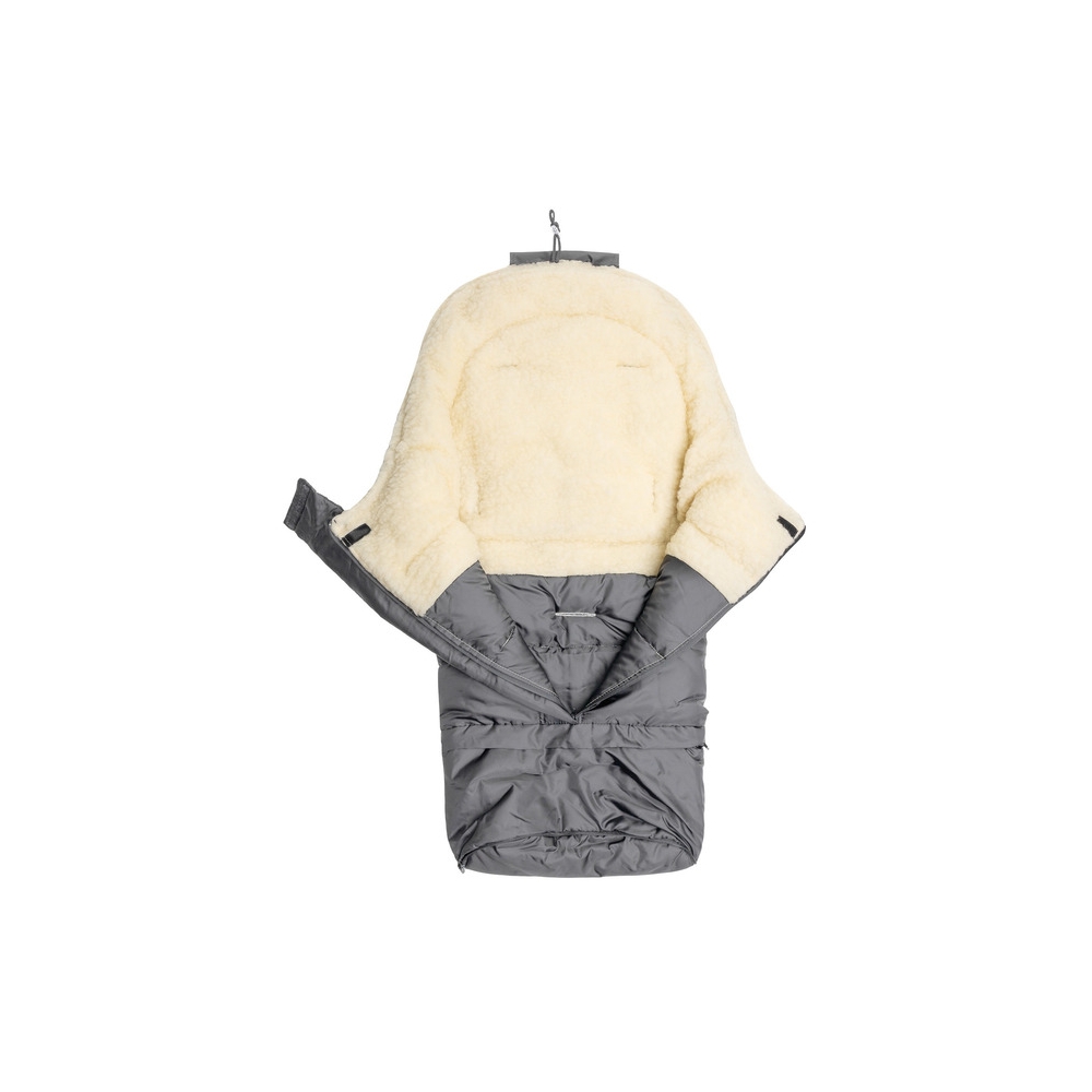 ŚPIWOREK COMBI 3w1 WEŁNA - GREY