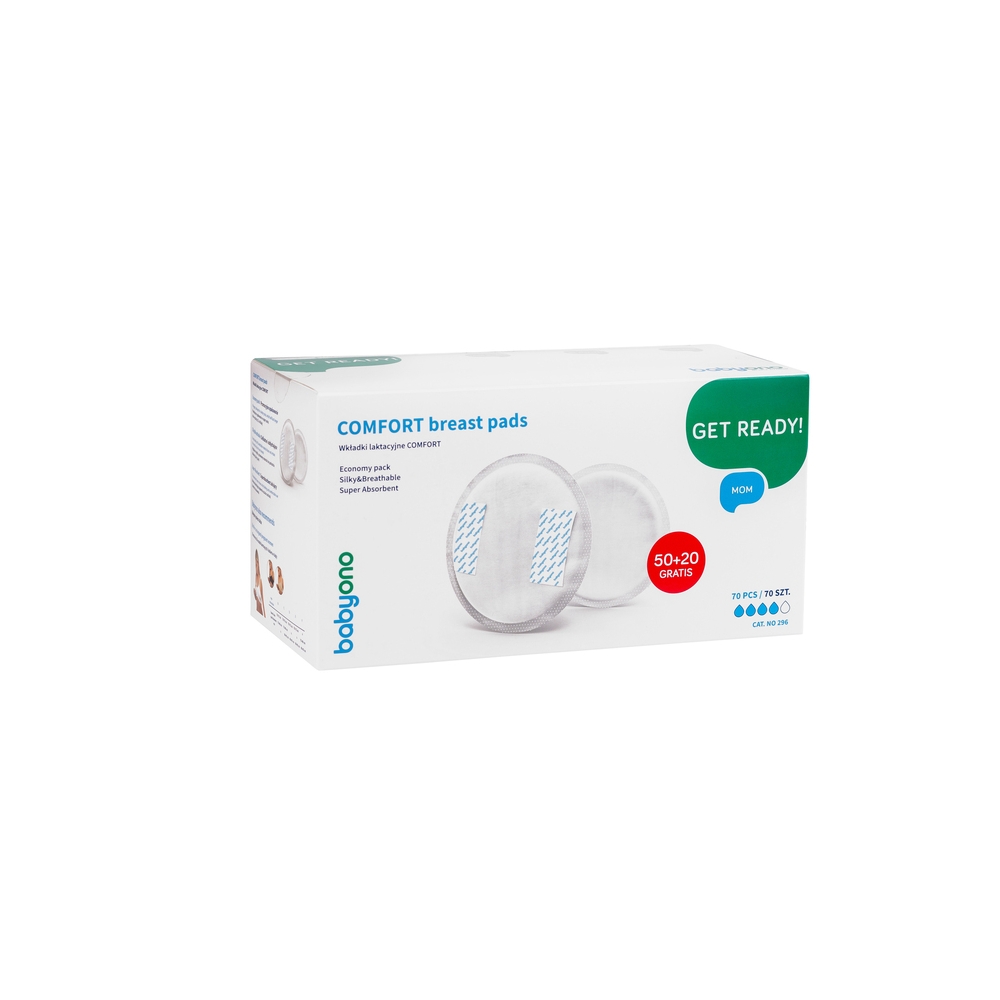 Įklotai į liemenėlę BabyOno Comfort 296, 70vnt-Priežiūrai, Mamų prekės, Įklotai į liemenėlę-e-vaikas