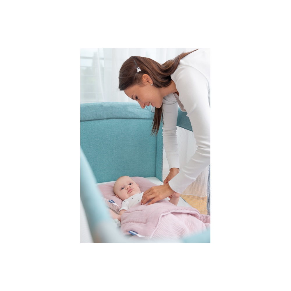 Kelioninė lovytė-maniežas Caretero BASIC PLUS, Graphite-Miegui, Maniežai-e-vaikas