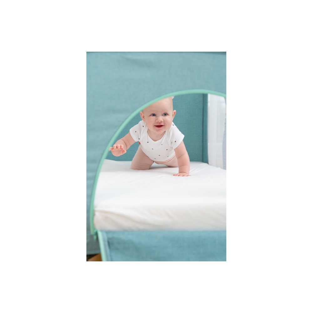 Kelioninė lovytė-maniežas Caretero BASIC PLUS, Graphite-Miegui, Maniežai-e-vaikas