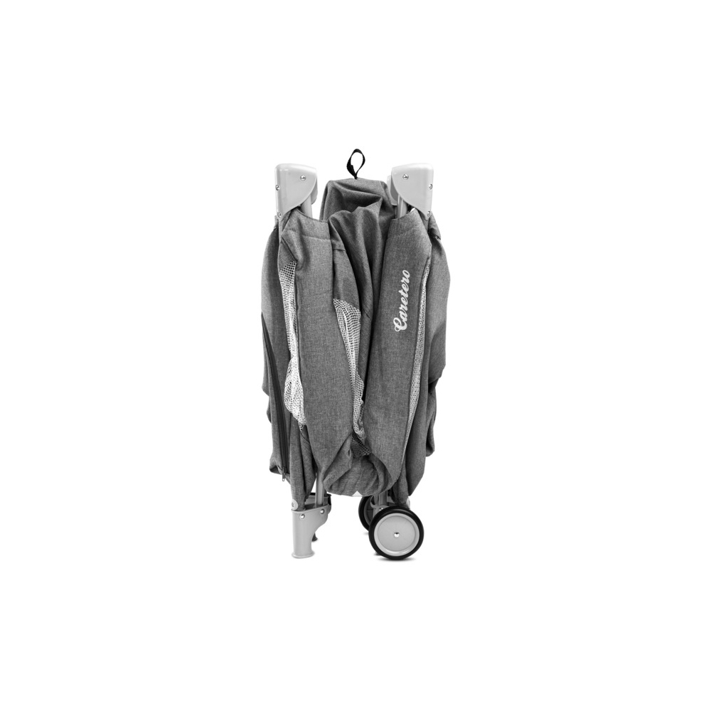 Kelioninė lovytė-maniežas Caretero BASIC PLUS, Graphite-Miegui, Maniežai-e-vaikas
