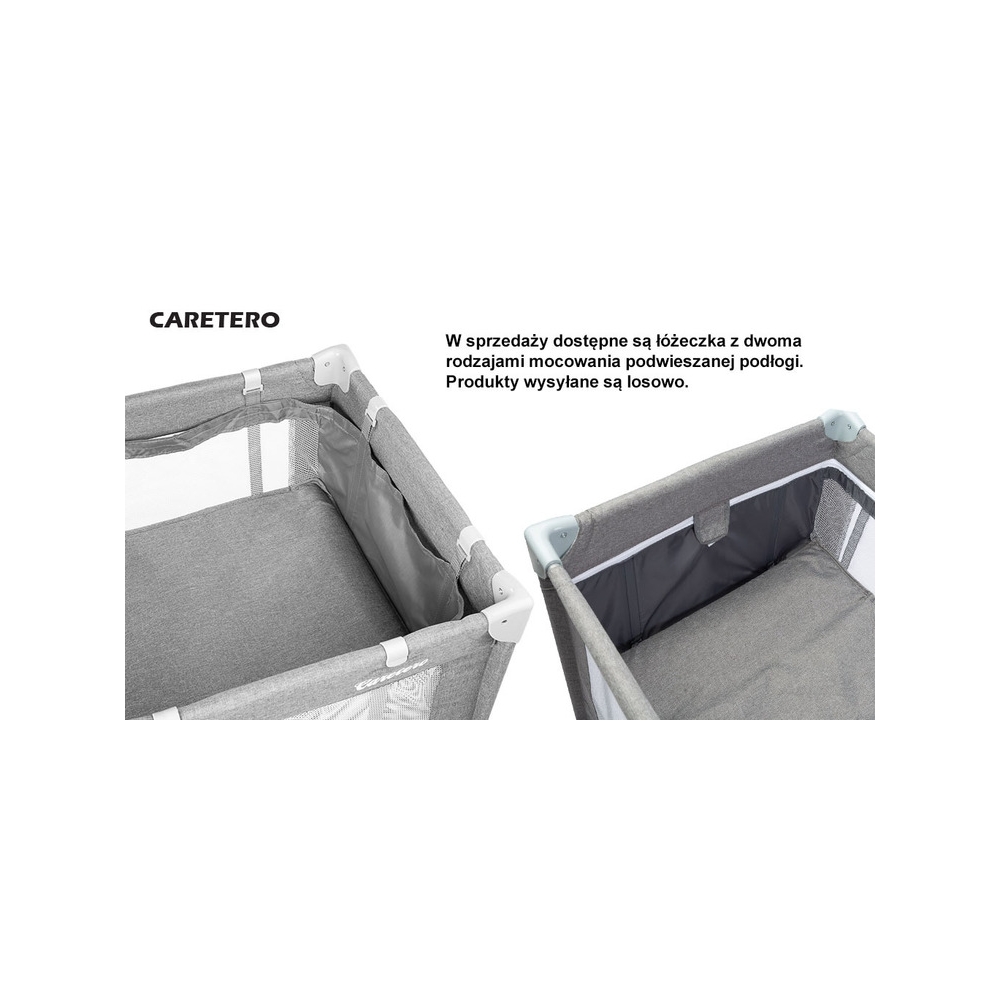 Kelioninė lovytė-maniežas Caretero BASIC PLUS, Graphite-Miegui, Maniežai-e-vaikas