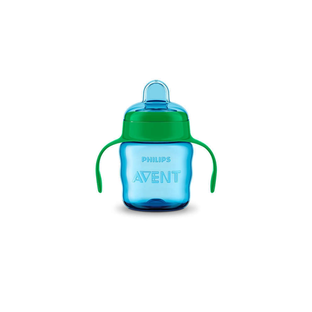 SCF551/05 PUODELIS SU ĄSELE 200 ML 6+ MĖLYNA-Maitinimui, Indai, įrankiai, gertuvės, Puodeliai, gertuvės-e-vaikas