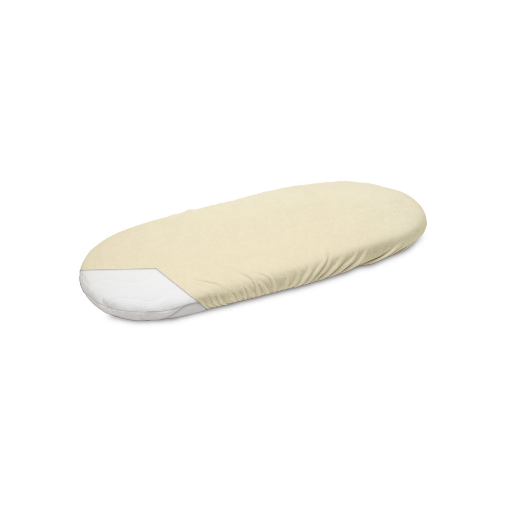 Medvilninė vežimėlio paklodė Sensillo FROTTE 35x75, smėlio sp.