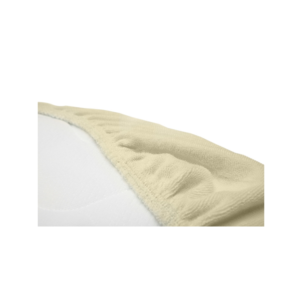 Medvilninė vežimėlio paklodė Sensillo FROTTE 35x75, smėlio sp.