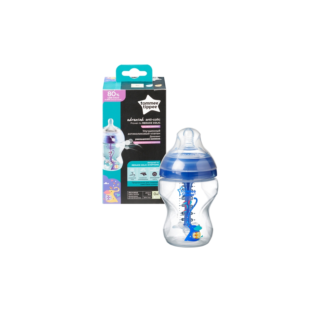 225757 BUTELIS 260 ML. A/COL BOY ADVANCED Tommee Tippee