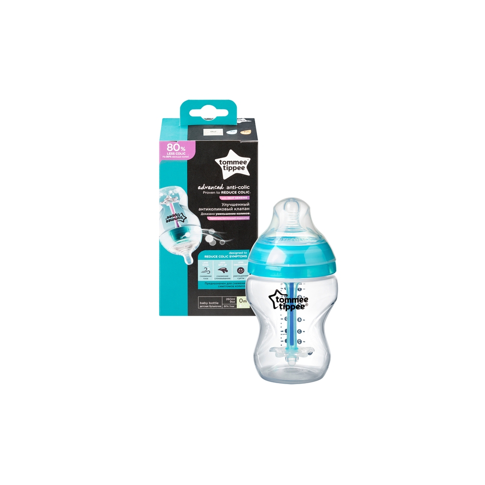 225696 BUTELIS 260 ML. A/KOL ADVANCED Tommee Tippee-Maitinimui, Buteliukai ir žindukai-e-vaikas