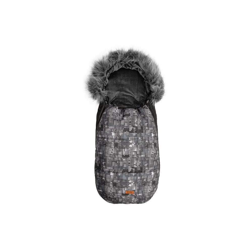 ŚPIWOREK OLAF GRAFITOWY KROPKI 100X45
