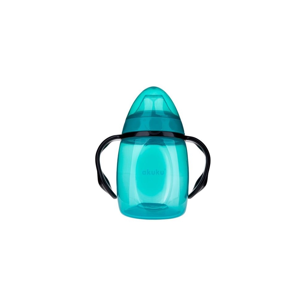 Neišsiliejanti gertuvė su dviem rankenėlėmis, 280 ml, A0366, TURQUOISE-Maitinimui, Indai, įrankiai, gertuvės, Puodeliai, gertuvė