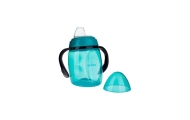 Neišsiliejanti gertuvė su dviem rankenėlėmis, 280 ml, A0366, TURQUOISE-Maitinimui, Indai, įrankiai, gertuvės, Puodeliai, gertuvė