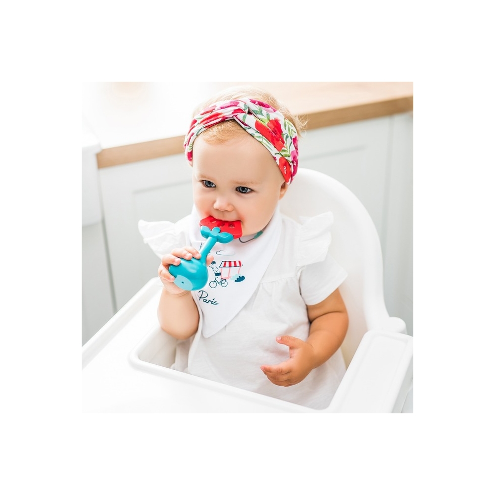 499/02 GRYZAK Z GRZECHOTKĄ EDUKACYJNY TASTY WATERMELON BabyOno