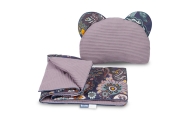 KOMPLET DO WÓZKA WAFEL BOHO BRUDNY RÓŻ