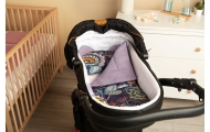 VAIKIŠKO VEŽIMĖLIO KOMPLEKTAS VAFLINIS BOHO PURVINAI ROŽINIS-Miegui, Patalynė vaikams ir kūdikiams, Pagalvės, antklodės-e-vaikas