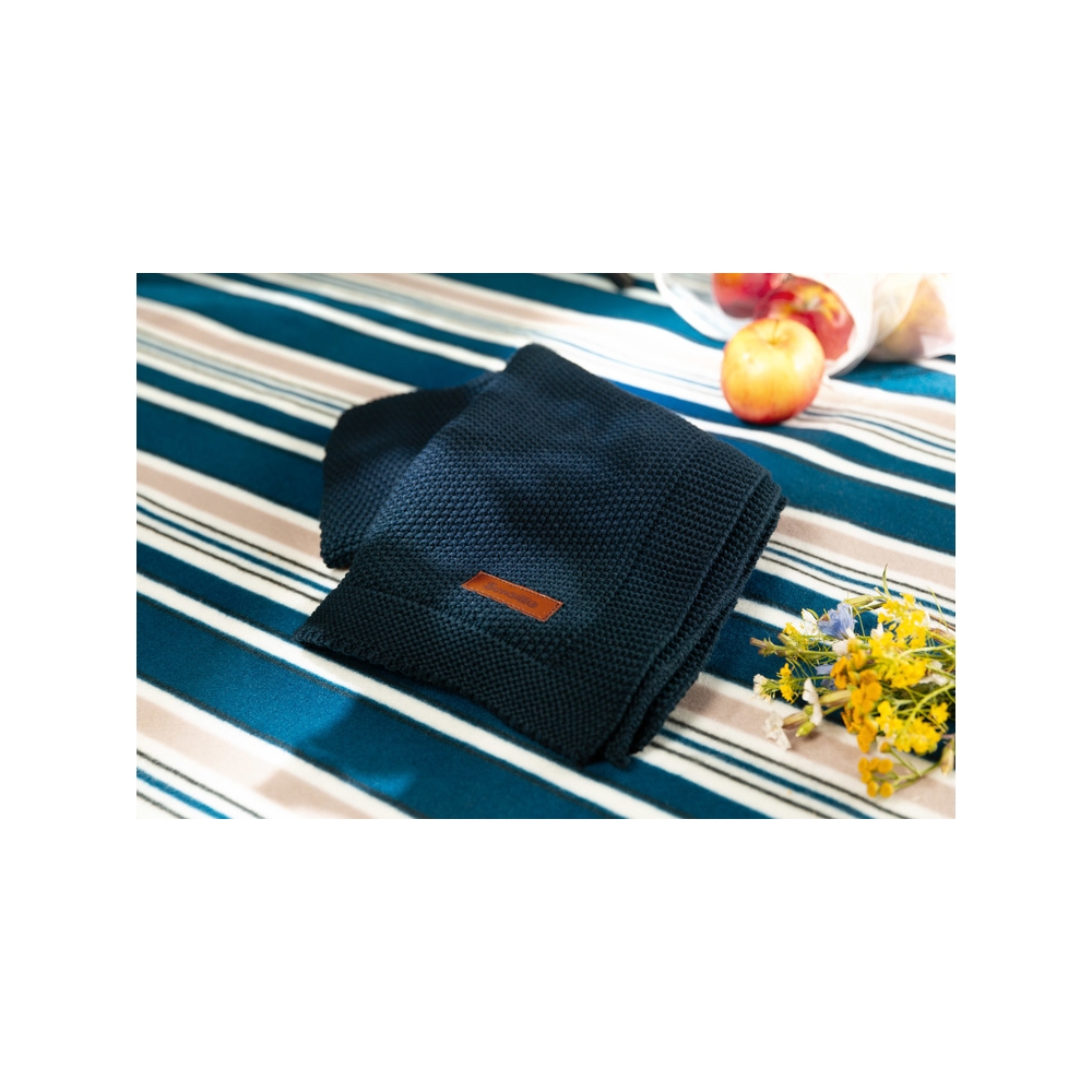 Medvilninis pledas Sensillo 100x80cm, grafito sp.