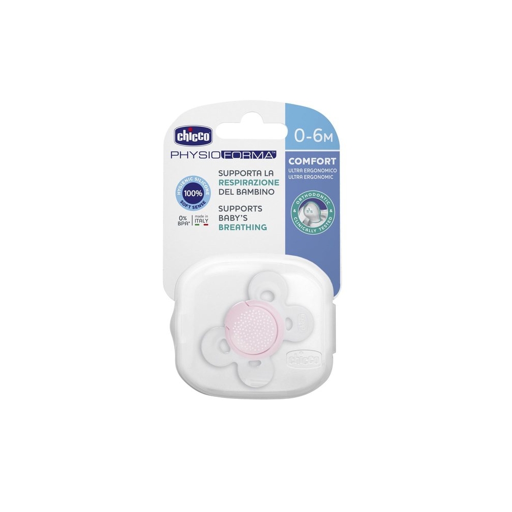 059010 SMOCZEK PHYSIO COMFORT SILIKONOWY 0-6M 1SZT RÓŻOWY