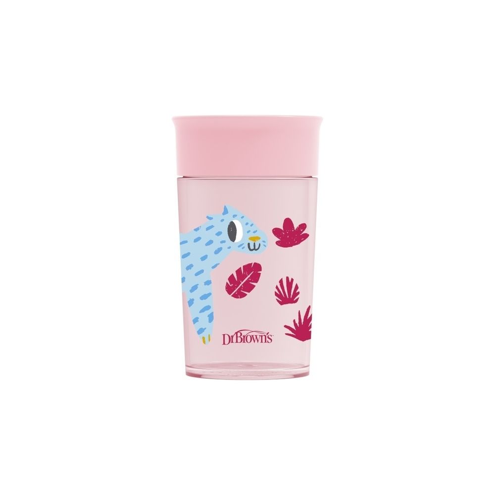 TC01093 KUBEK 360* PICIE JAK ZE SZKLANKI 300ML RÓŻOWY