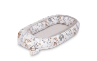 VELVET WHITE Miško nuotykių kokonas 80x45 + pagalvė-Miegui, Lopšiukai-e-vaikas
