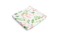 PIELUCHA MUŚLINOWA  FLAMINGI 70 X 80