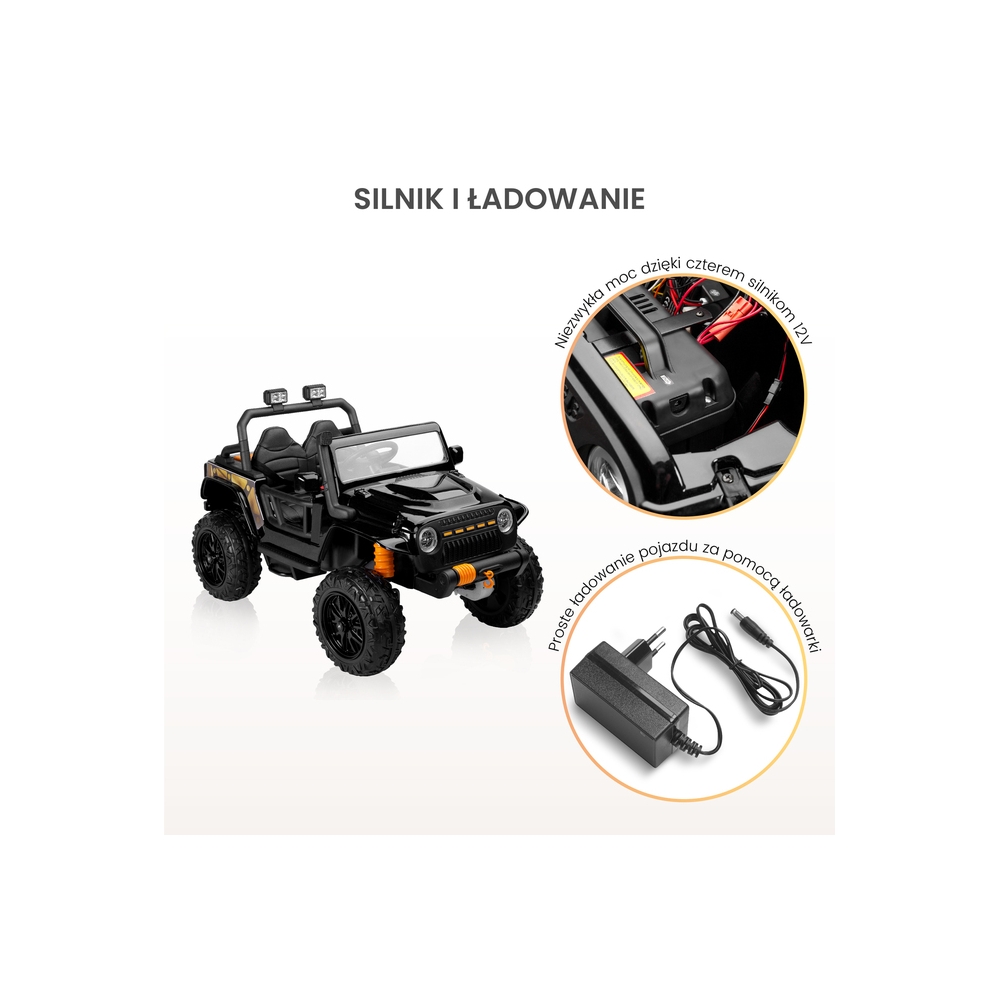 Elektromobilis Toyz Ringo, Black-Elektromobiliai vaikams, Visureigiai-e-vaikas
