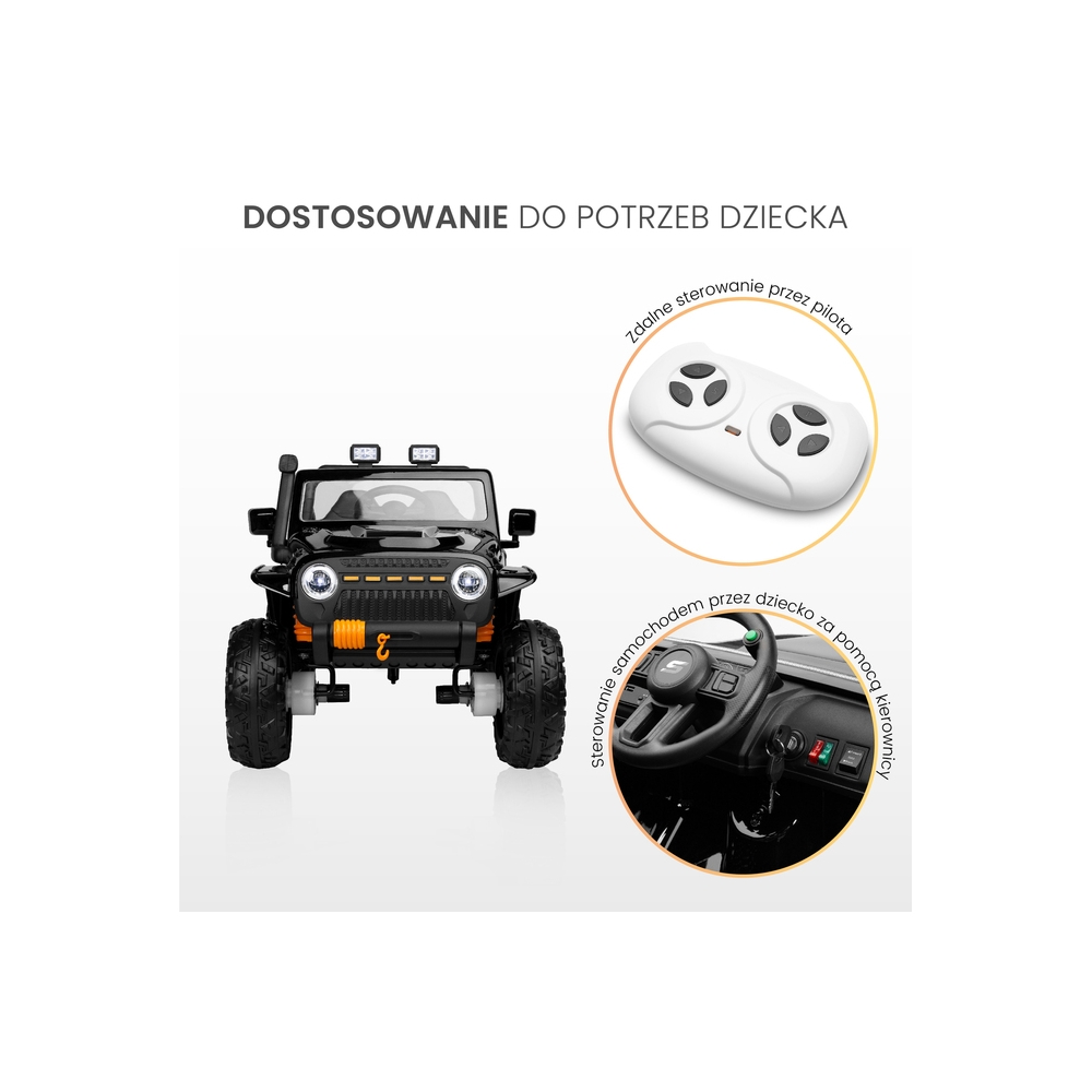Elektromobilis Toyz Ringo, Black-Elektromobiliai vaikams, Visureigiai-e-vaikas