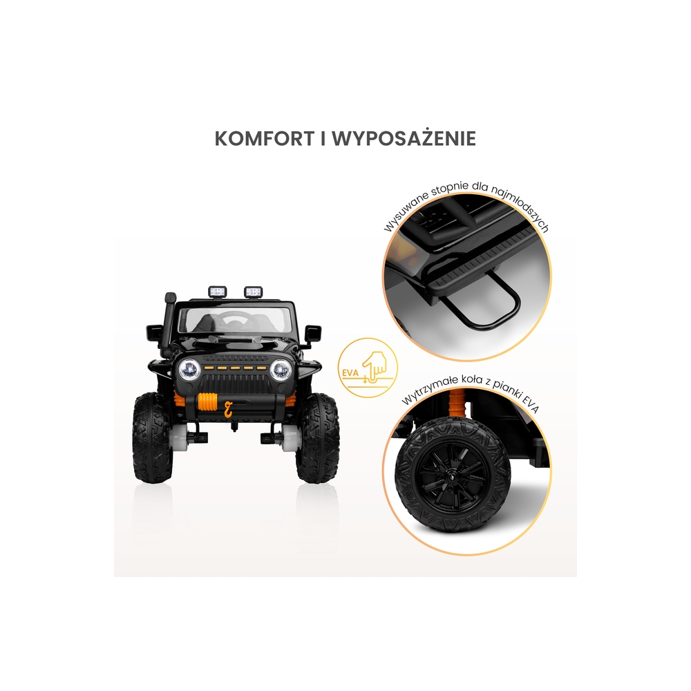 Elektromobilis Toyz Ringo, Black-Elektromobiliai vaikams, Visureigiai-e-vaikas