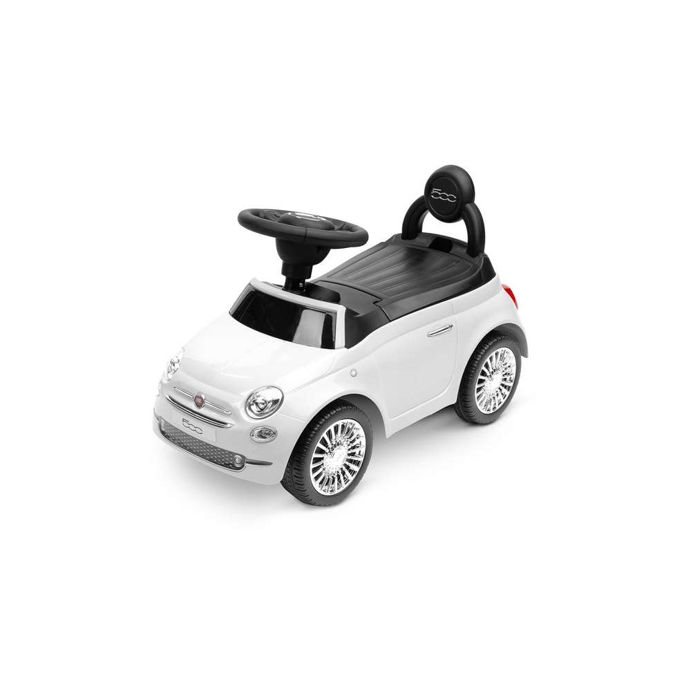 Paspiriama mašinėlė Toyz Fiat 500, White-Judėjimui, Paspiriamosios mašinėlės ir jų priedai, Paspiriamos mašinėlės-e-vaikas