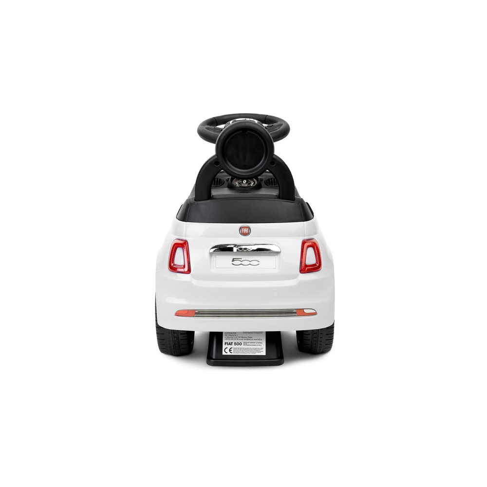 Paspiriama mašinėlė Toyz Fiat 500, White-Judėjimui, Paspiriamosios mašinėlės ir jų priedai, Paspiriamos mašinėlės-e-vaikas