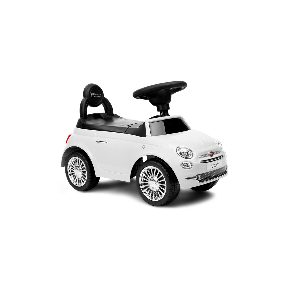 Paspiriama mašinėlė Toyz Fiat 500, White-Judėjimui, Paspiriamosios mašinėlės ir jų priedai, Paspiriamos mašinėlės-e-vaikas