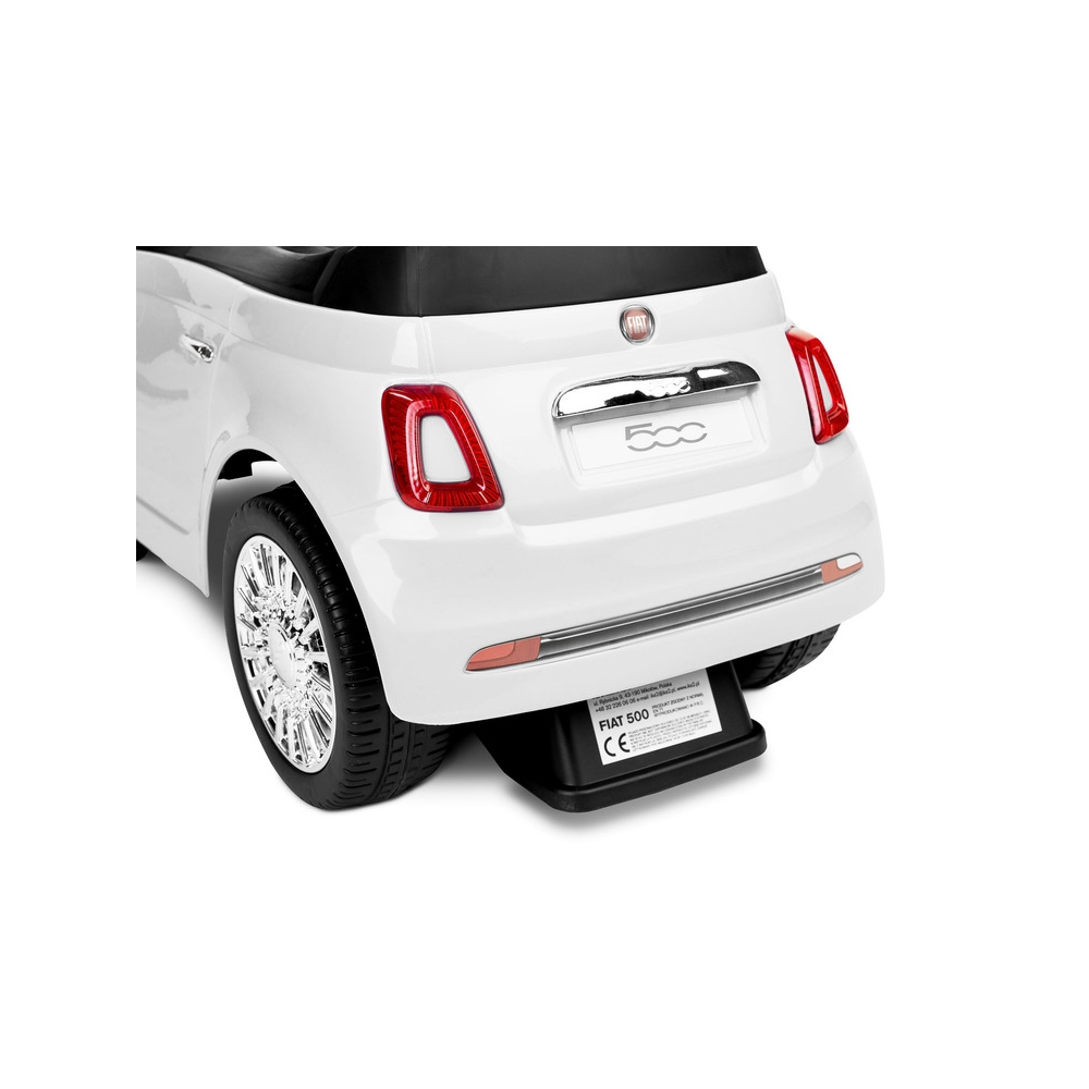 Paspiriama mašinėlė Toyz Fiat 500, White-Judėjimui, Paspiriamosios mašinėlės ir jų priedai, Paspiriamos mašinėlės-e-vaikas