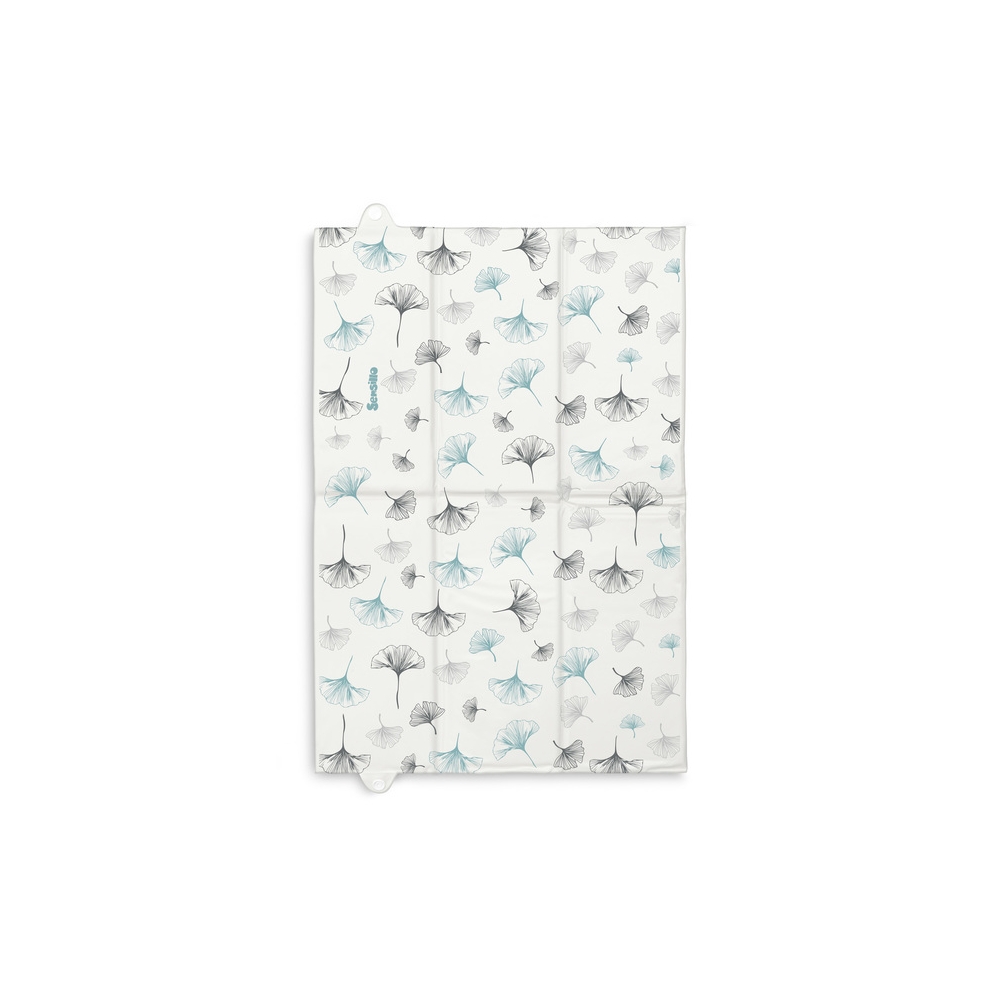 Kelioninis vystymo kilimėlis Sensillo 40×58cm, Botanical blue-Priežiūrai, Vystymo lentos, kilimėliai, Vystymo kilimėliai-e-vaika