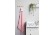 OKRYCIE KĄPIELOWE FROTTE 100X100 KRÓLICZEK RÓŻOWY