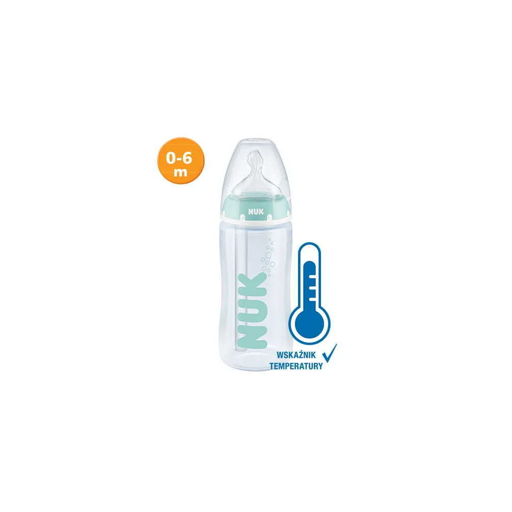 407430 BUTELIUKAS 300ML A/CAP+ TEMPERATŪROS INDIKATORIUS 0-6 526286, 741148-Maitinimui, Buteliukai ir žindukai-e-vaikas