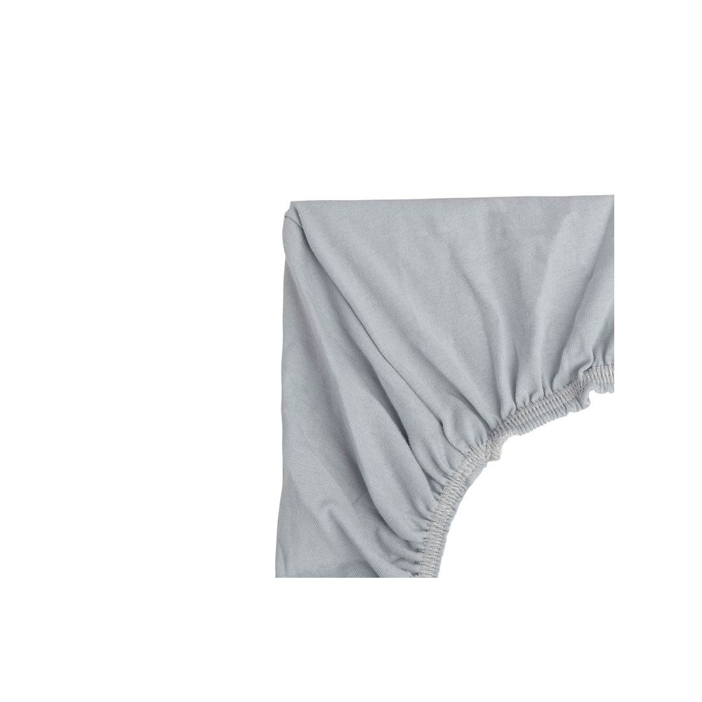 PRZEŚCIERADŁO DO KOŁYSKI JERSEY SZARE 90X40CM