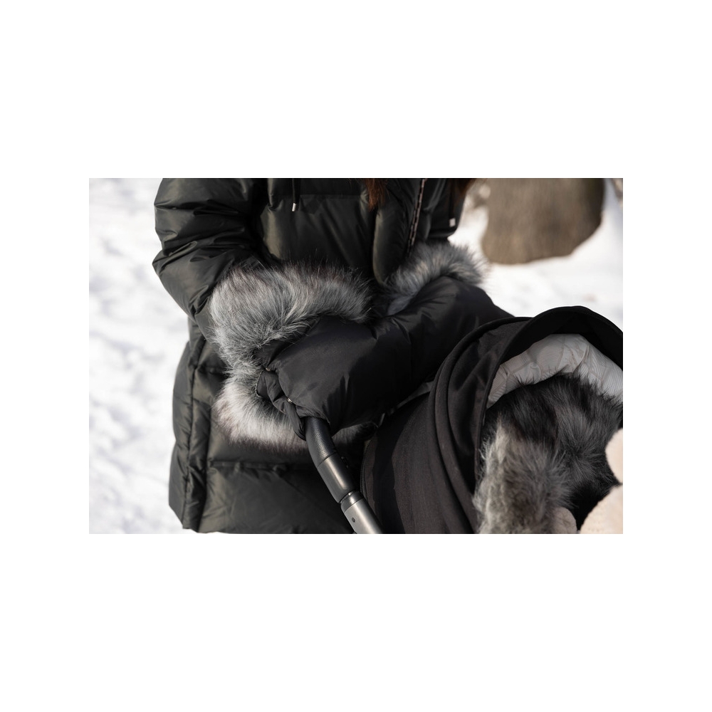 Vaikiško vežimėlio pirštinė/mova rankoms Sensillo Fox, juoda