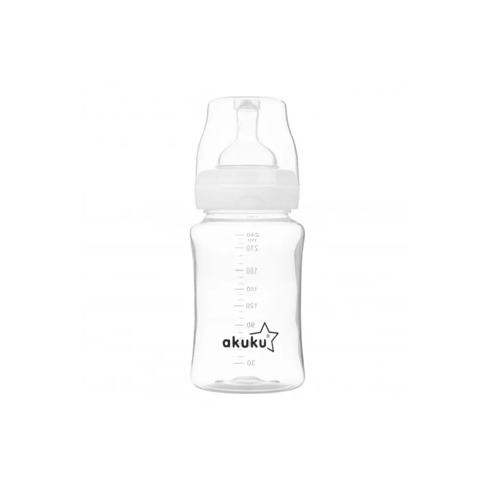 A0107 PLAČIABURNIS BUTELIS 240 ML-Maitinimui, Buteliukai ir žindukai-e-vaikas