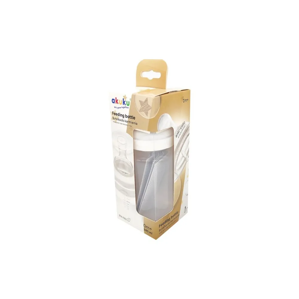 A0107 PLAČIABURNIS BUTELIS 240 ML-Maitinimui, Buteliukai ir žindukai-e-vaikas
