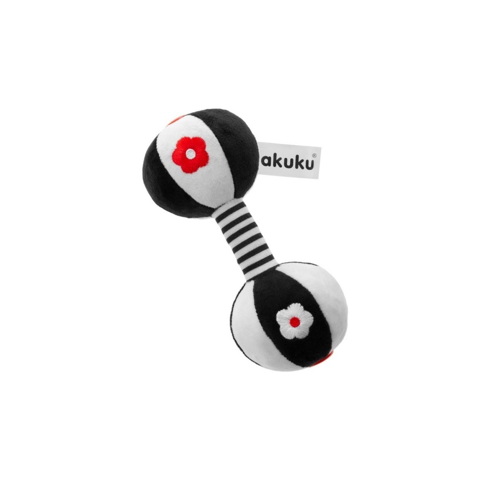 A0482 DUMBBELL RATTLE PLIUŠINIS