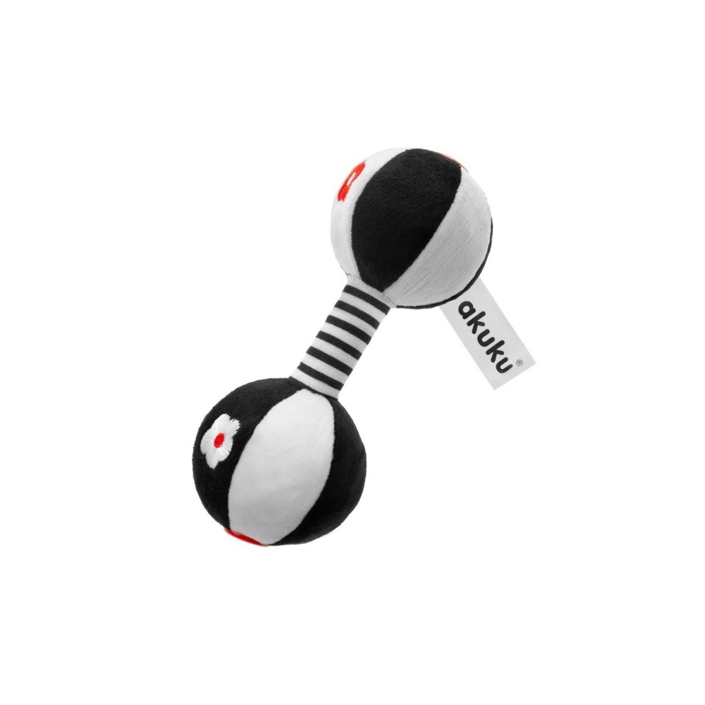 A0482 DUMBBELL RATTLE PLIUŠINIS