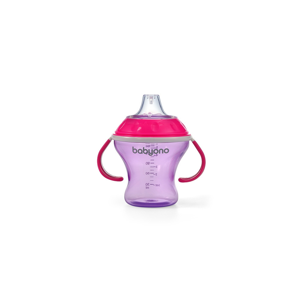 1456/02 KUBEK NIEKAPEK-MIĘKKI USTNIK 180ML NATURAL NURSING RÓŻOWY