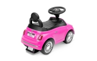 Paspiriama mašinėlė FIAT 500, rožinė-Judėjimui, Paspiriamosios mašinėlės ir jų priedai, Paspiriamos mašinėlės-e-vaikas