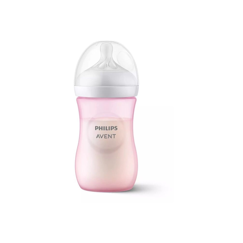 SCY903/11 REAGUOJANTIS NATŪRALUS BUTELIS 260ML ROŽINĖS SPALVOS-Maitinimui, Buteliukai ir žindukai-e-vaikas